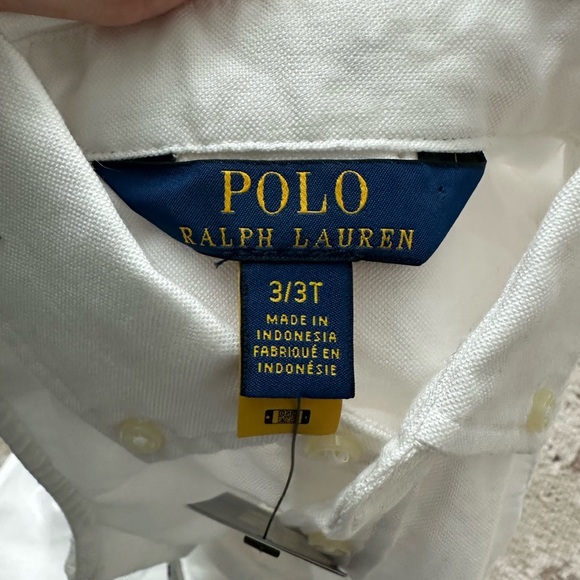 Polo Ralph Lauren Girls' Belted Cotton Oxford Shirt Dress Size 3T NWT - Picture 3 of 4